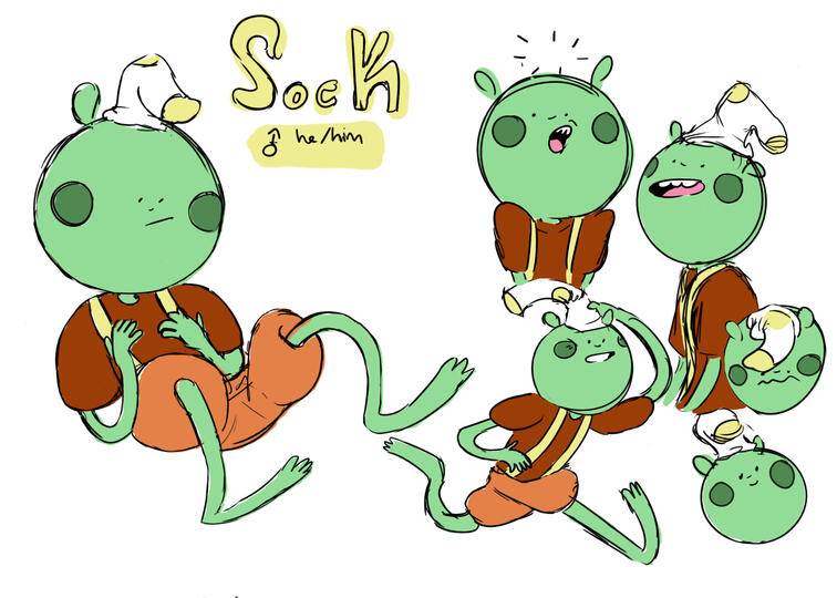 Sock concept sketches